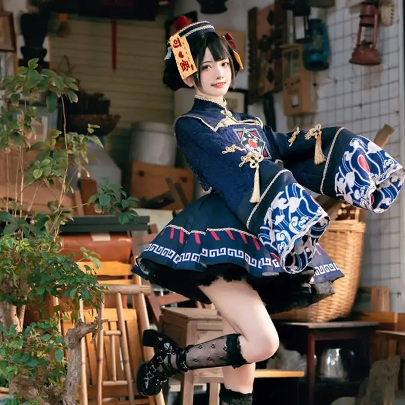 Anime Cosplay In Chinese - لوليتا النمط الصيني فستان حلو لطيف