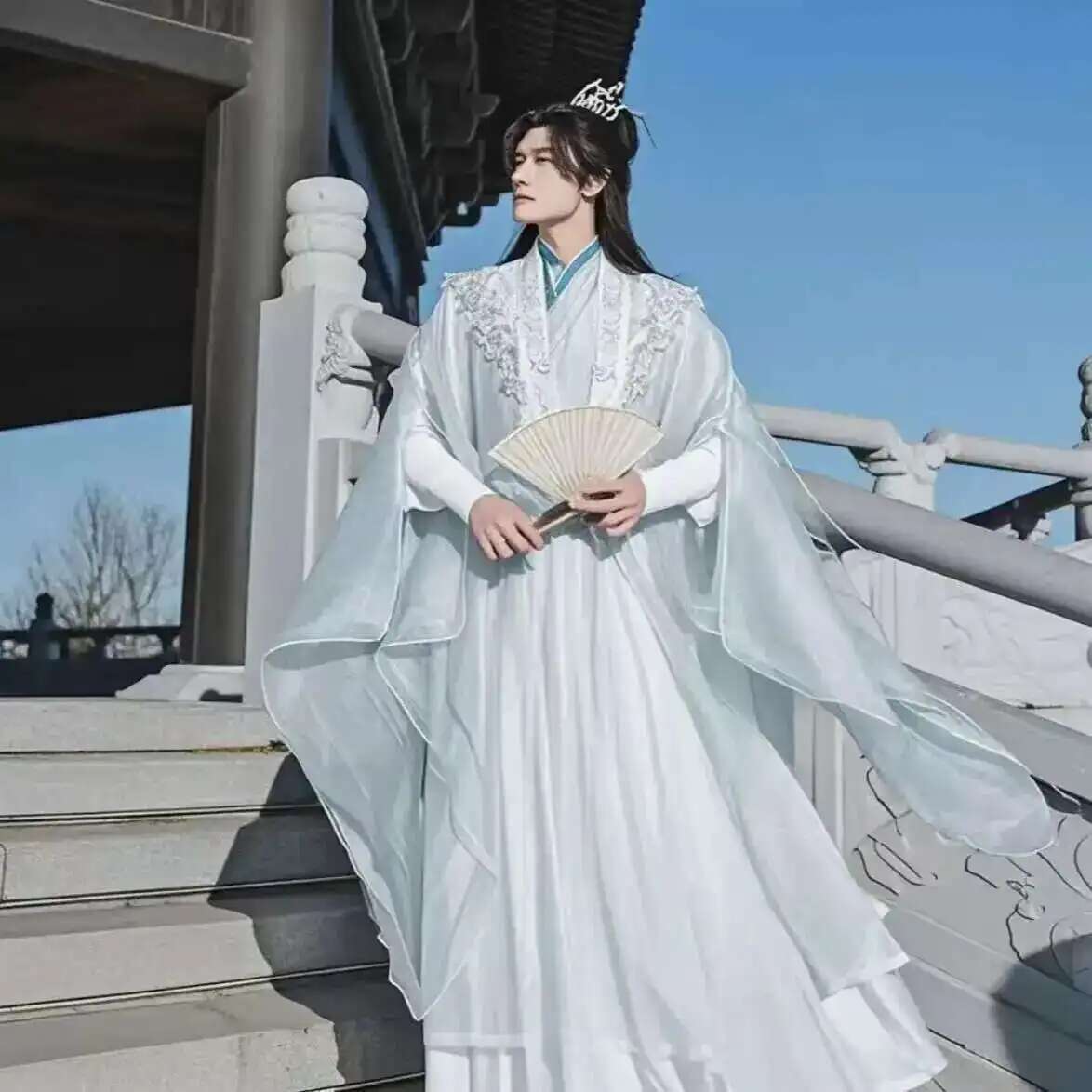 Anime Cosplay In Chinese - حجم كبير 3XL Hanfu الرجال الصينية