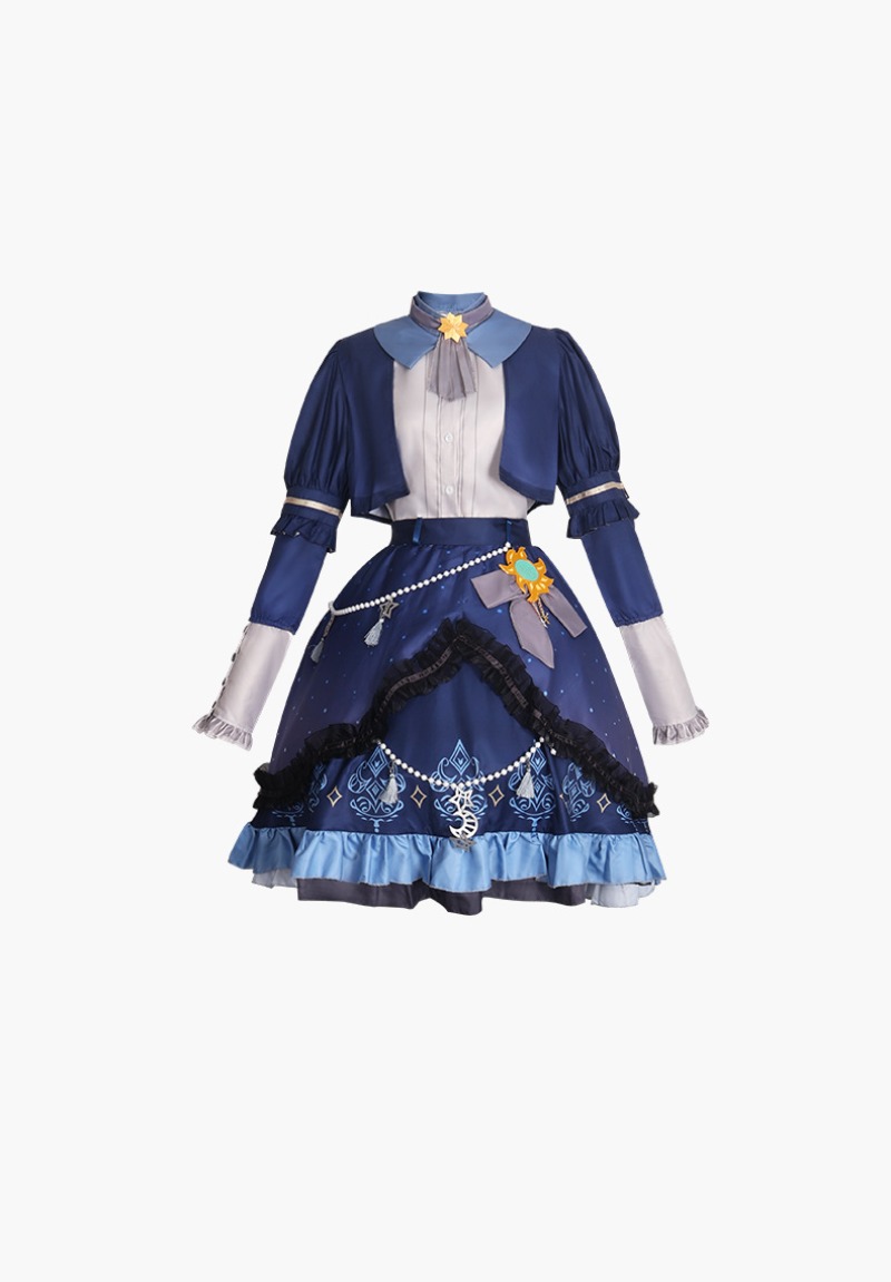 2025 PJSK نجوم فستان ملون ل Ak - مراجعة Anime Cosplay Dress For Women وسعره