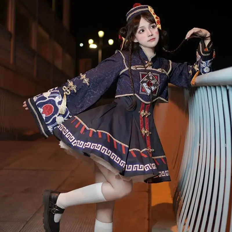 لوليتا النمط الصيني فستان حلو  - مراجعة Anime Cosplay In Chinese وسعره
