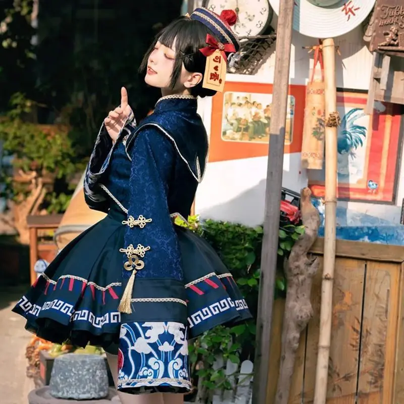 لوليتا النمط الصيني فستان حلو  - مراجعة Anime Cosplay In Chinese وسعره