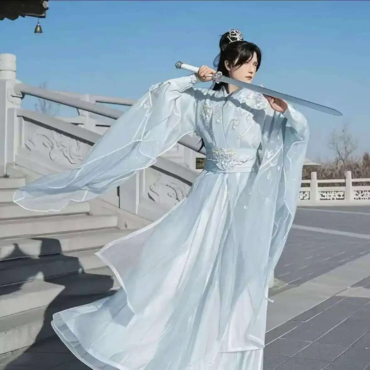 حجم كبير 3XL Hanfu الرجال الصي - مراجعة Anime Cosplay In Chinese وسعره