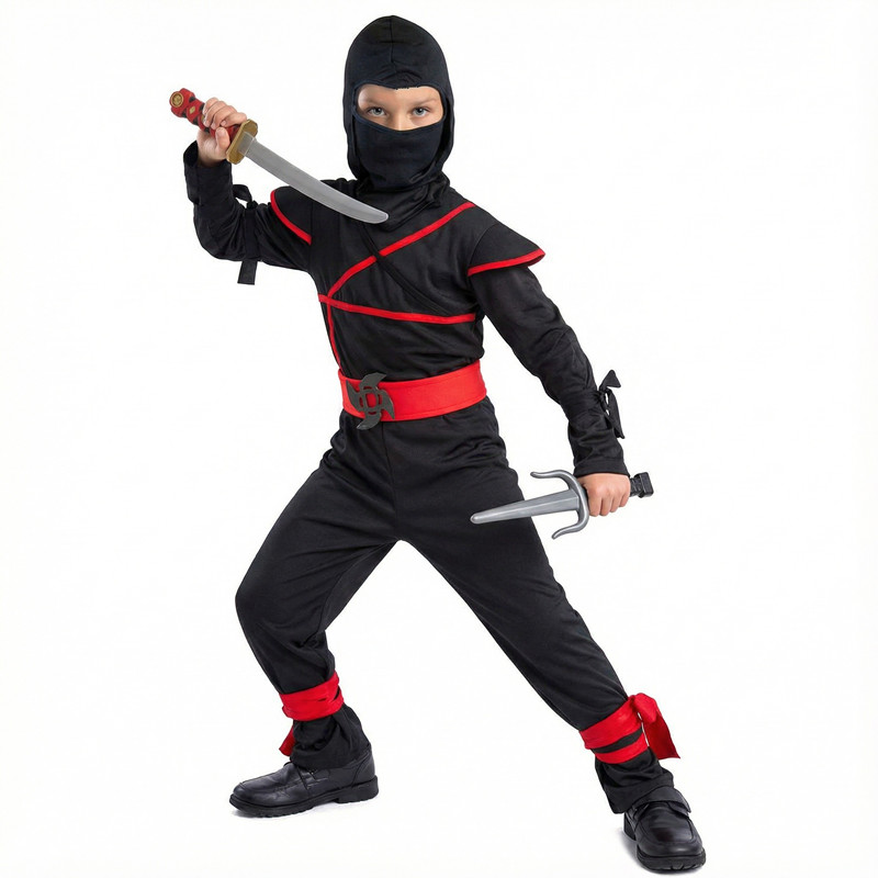زي الساموراي الياباني للأطفال  - مراجعة Anime Cosplay Ninja وسعره